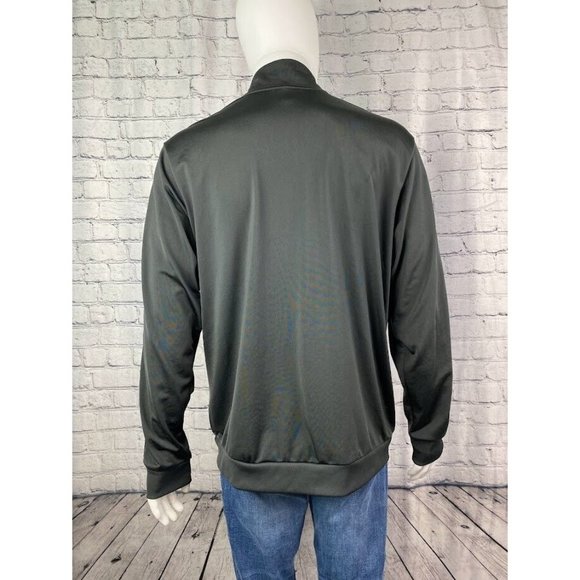 Men's adidas Tiro Track Jacket Charcoal Grey/Black Windbreaker Full Zipper sz XL - Picture 3 of 12